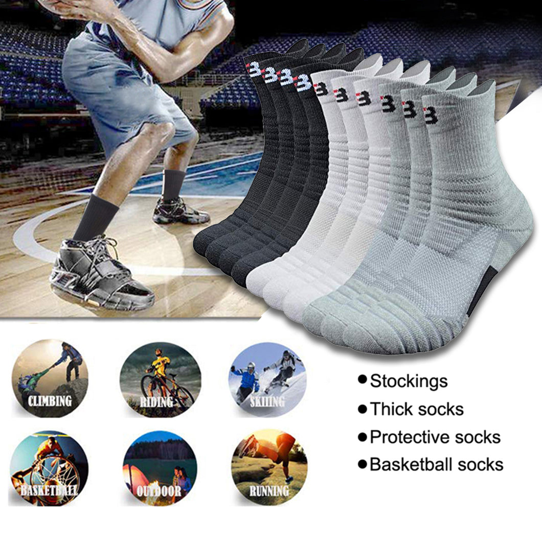 SFIT velonoski  Professional Basketball Sport Socks Winter Thick Outdoor Sports Fitness Compression Sock Chaussette Homme Sports