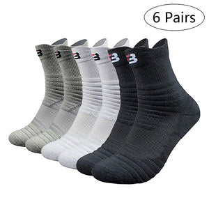 SFIT velonoski  Professional Basketball Sport Socks Winter Thick Outdoor Sports Fitness Compression Sock Chaussette Homme Sports