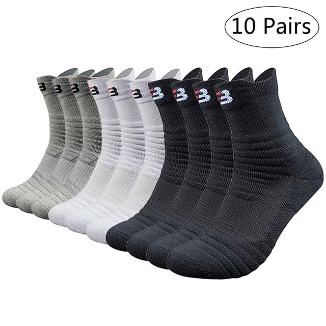 SFIT velonoski  Professional Basketball Sport Socks Winter Thick Outdoor Sports Fitness Compression Sock Chaussette Homme Sports