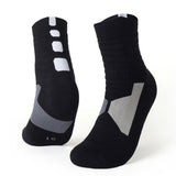 New Men Thermal Sports Socks for Outdoor Cycling Basketball Running Winter Hiking Basket Tennis Non-slip Sports Cotton Socks