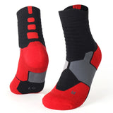 New Men Thermal Sports Socks for Outdoor Cycling Basketball Running Winter Hiking Basket Tennis Non-slip Sports Cotton Socks