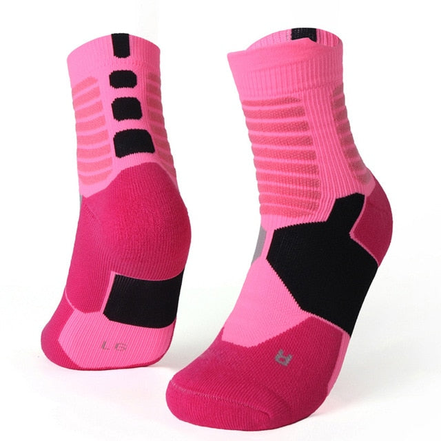 New Men Thermal Sports Socks for Outdoor Cycling Basketball Running Winter Hiking Basket Tennis Non-slip Sports Cotton Socks